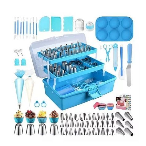 Set De Pasteleria Kit Decoración Para Reposteria 236pcs-0