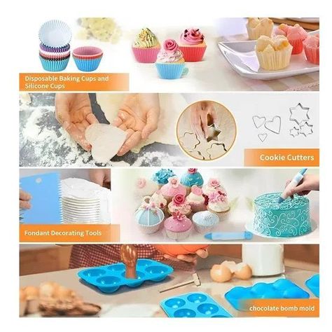 Set De Pasteleria Kit Decoración Para Reposteria 236pcs-5