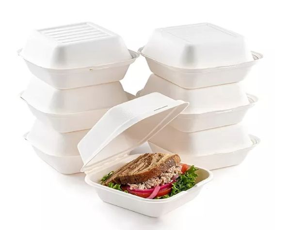 200 Envases Desechable Contenedor De Alimentos compostables-0