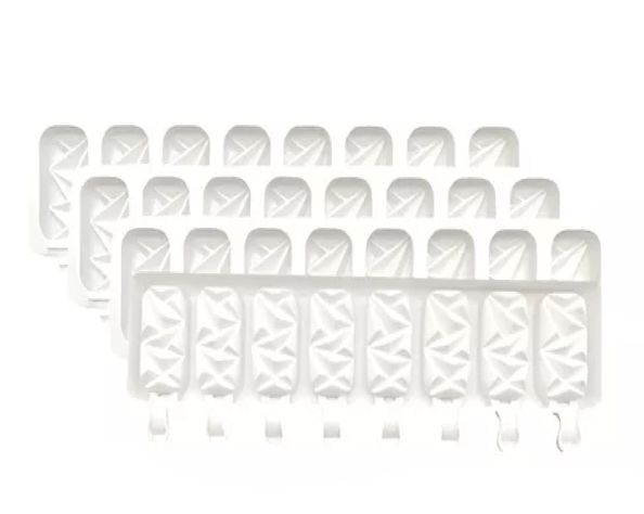 Pack X4 Molde Helados Molde Helado Silicona Molde Paleta 445-0