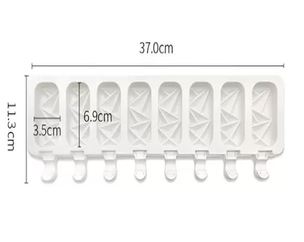 Pack X4 Molde Helados Molde Helado Silicona Molde Paleta 445-2