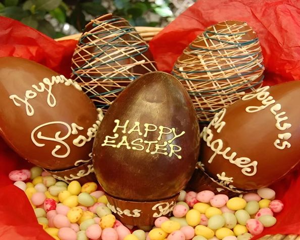 Set 2 Molde Chocolate Molde Silicona Reposteria Huevo Pascua-2