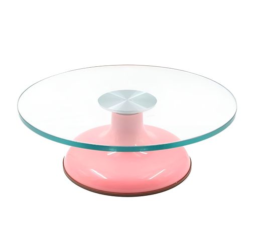Base Giratoria Tortas Plato Giratorio Base Vidrio 30cm -0