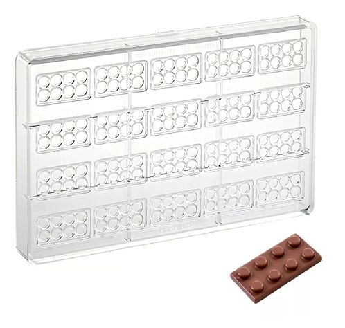 Moldes Chocolate Moldes De Chocolate Policarbonato Lego -3
