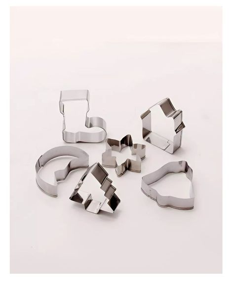 Moldes De Galletas Navideñas Cortadores De Galletas 6pcs-4