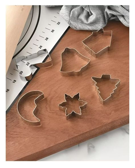 Moldes De Galletas Navideñas Cortadores De Galletas 6pcs-5