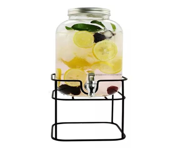 Dispensador Bebidas Con Atril Dispensador De Jugos Jarra 4l-0