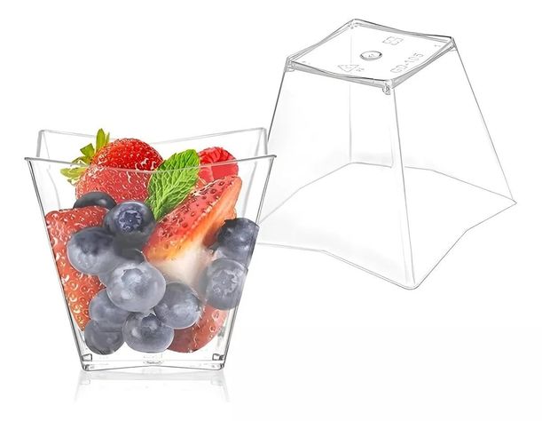20 Pocillos Para Postres Vasos Plasticos Vasos Shot 80ml-0