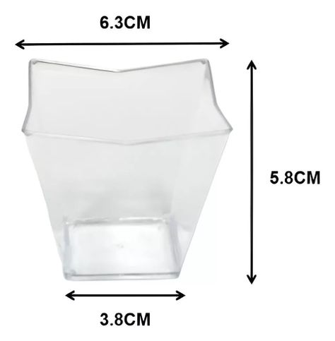 20 Pocillos Para Postres Vasos Plasticos Vasos Shot 80ml-1