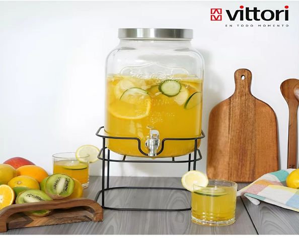 Dispensador De Jugos Dispensador Bebidas Con Atril Jarra 8l-7