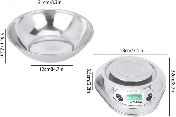Pesa Gramera Pesa Digital Cocina Balanza Cocina 5kg/0.1g-2