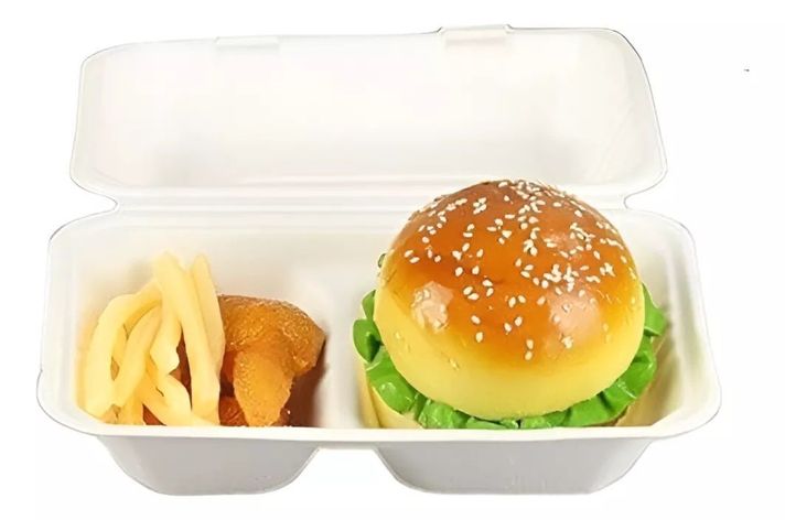 100 Bandeja Plumavit Bandejas Para Servir C/ Division 22cm-0