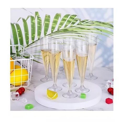 10 Copas De Champagne Acrilico 5oz/162ml 111050-5