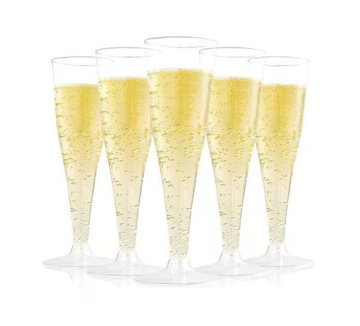 10 Copas De Champagne Acrilico 5oz/162ml 111050-0