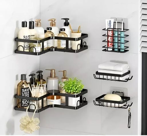 Repisa Para Ducha Estante Ducha Organizador Para Ducha 5pcs-6