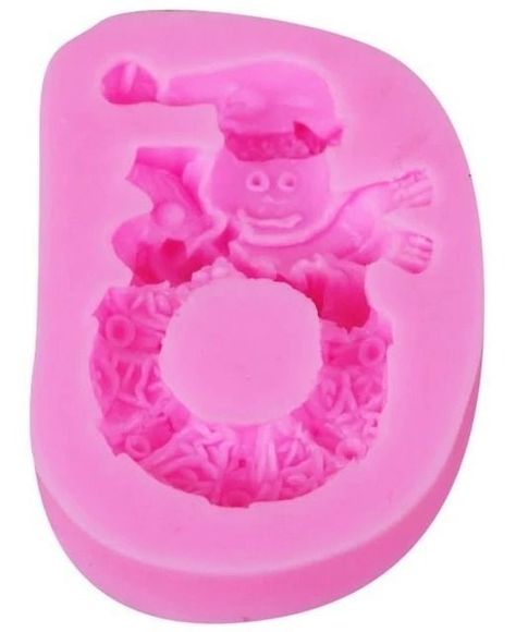 Molde Fondant Navidad Molde De Silicona Molde Muñeco Nieve 2308-0