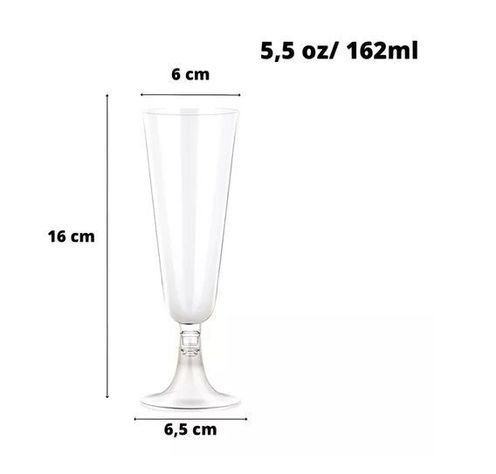 60 Copas Champagne Copa Acrilico Flauta Copas Champaña 5oz-3