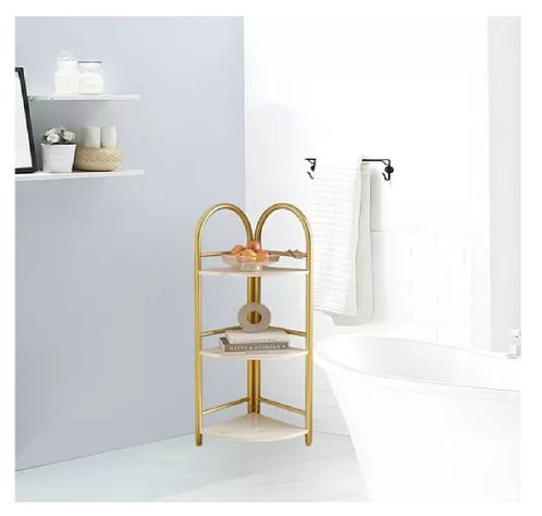 Estanteria Metalica Esquinero Dormitorio Repisas Madera 3niv-3