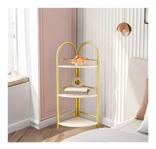 Estanteria Metalica Esquinero Dormitorio Repisas Madera 3niv-5