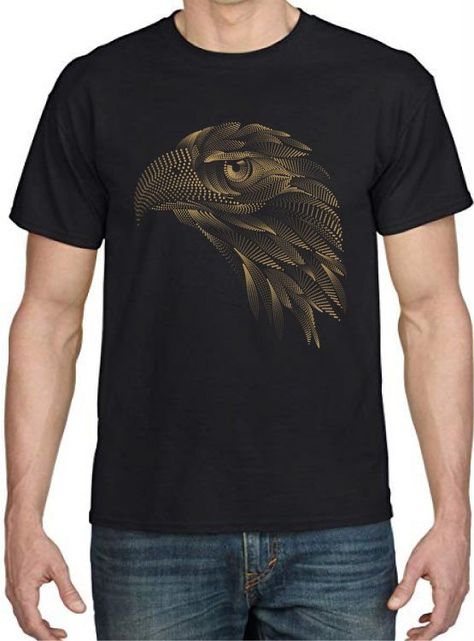 POLERA HOMBRE ANIMAL GOLD AGUILA CAZADORA-0