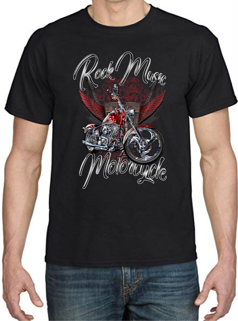 POLERAA ROCK MUSIC MOTORCYCLE-0