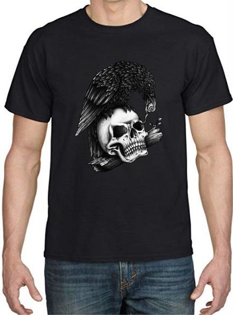 POLERA HOMBRE SKULL CROW-0