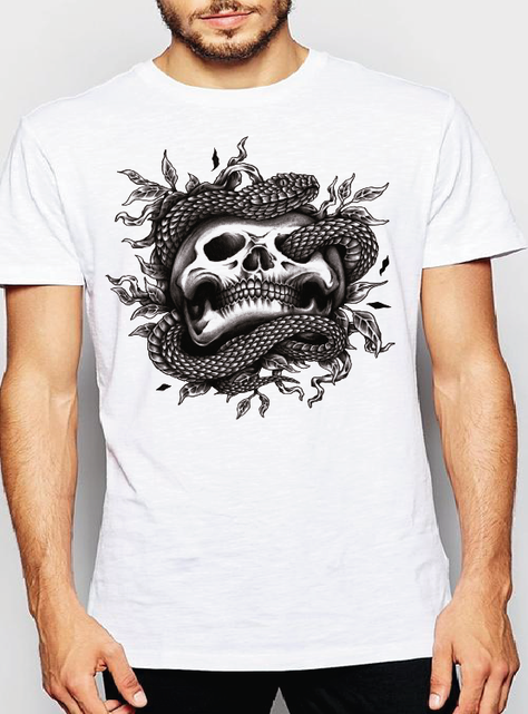 POLERA HOMBRE SNAKE SKULL-0