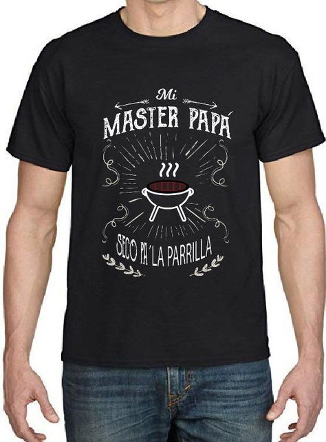 POLERA DIA DEL PADRE " PAPÁ PARRILLERO"-0