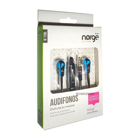 Audífonos Manos Libres In-Ear Norge IE-72BL-1