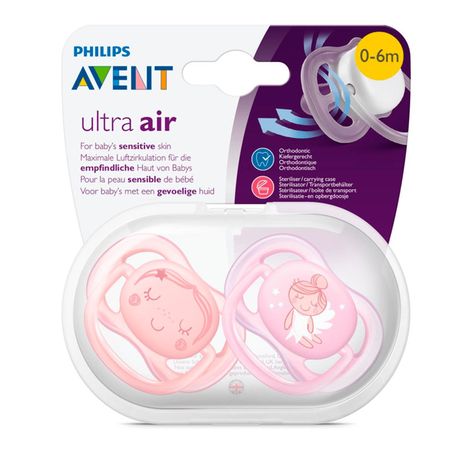Chupete Avente Ultra Air 0-6m 2UN SCF344/21-3