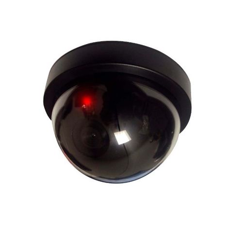 Cámara Falsa Domo Simuladora Con Luz Led Intermitente-1