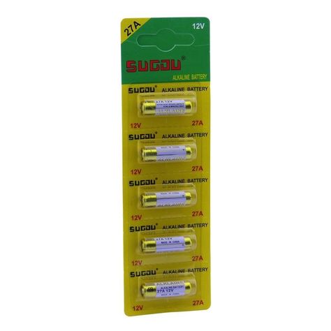 Pack 5 Pilas 27A Alkaline Para Control Remoto-1