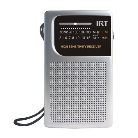 Radio A Pilas De Bolsillo Am/Fm Irt Plateada-0