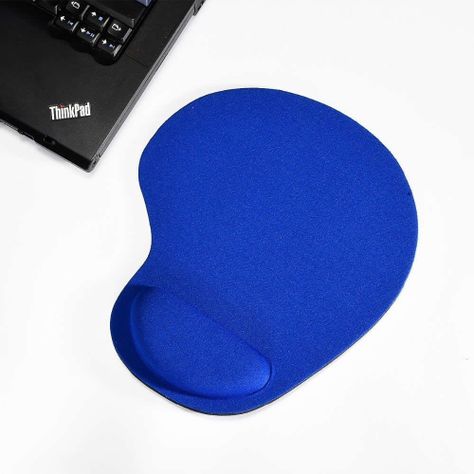 Mouse Pad Con Almohadilla De Gel Para Pc Azul-1