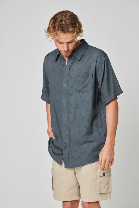Camisa Palm Azul-3