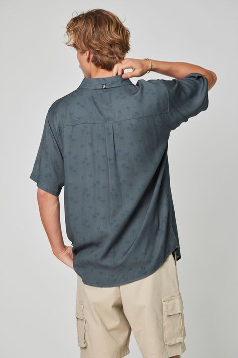 Camisa Palm Azul-4