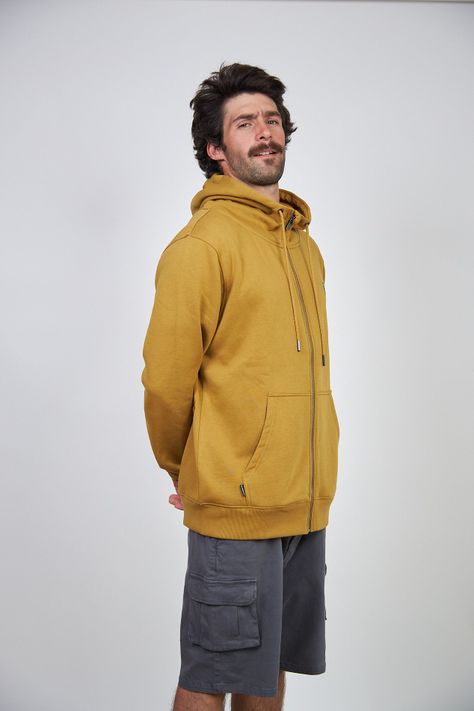 Poleron Full Zipper Toke Mostaza-2