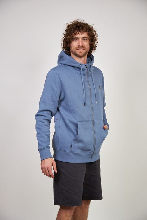 Poleron Full Zipper Toke Azul-1