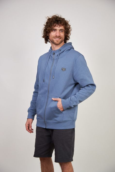 Poleron Full Zipper Toke Azul-3
