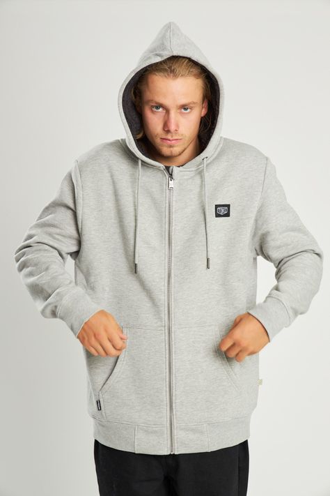 Poleron Sh Full Zipper Gris-2