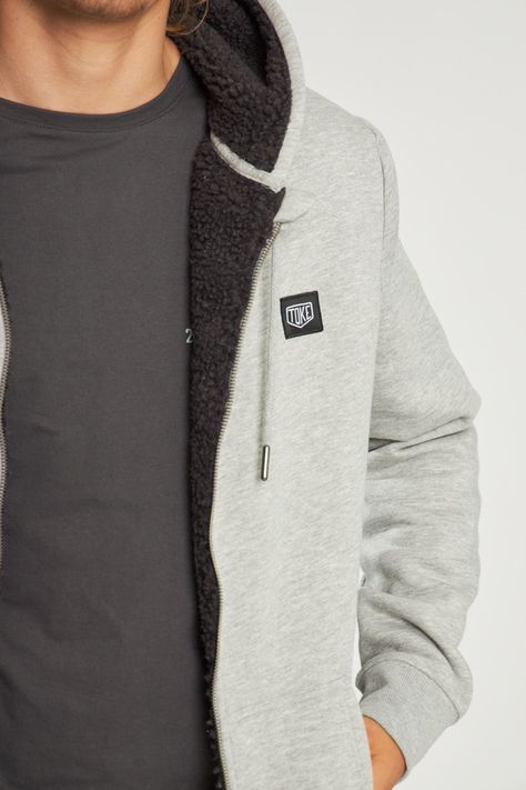 Poleron Sh Full Zipper Gris-4