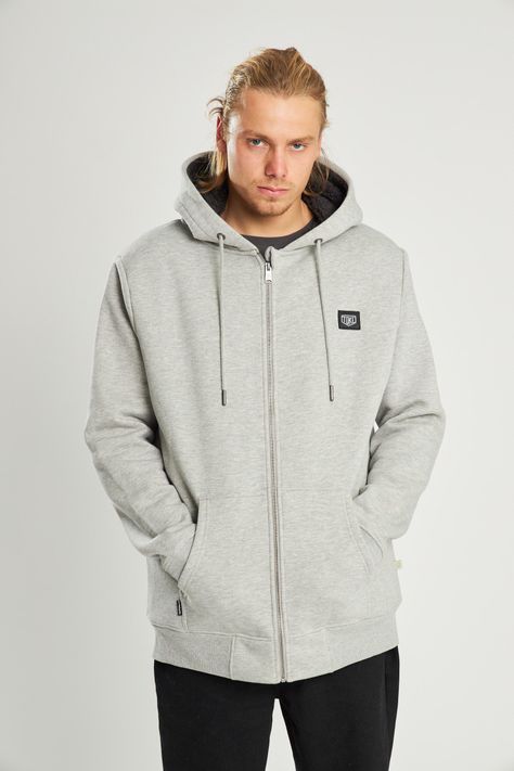 Poleron Sh Full Zipper Gris-5