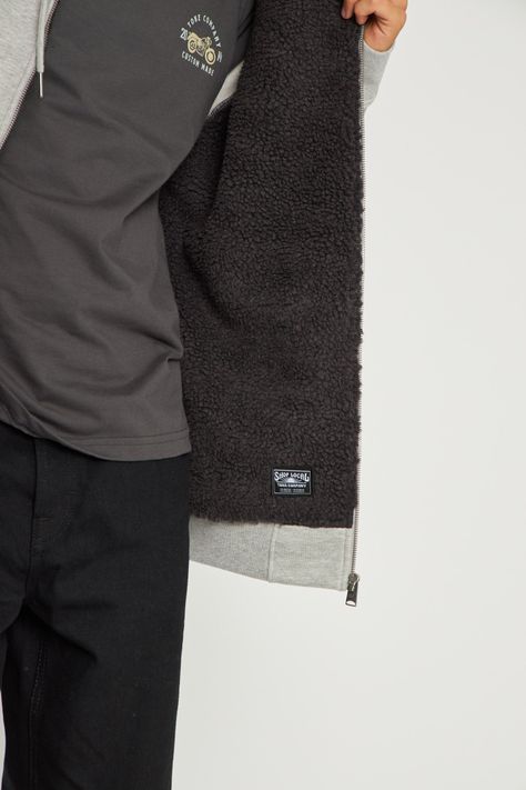 Poleron Sh Full Zipper Gris-6