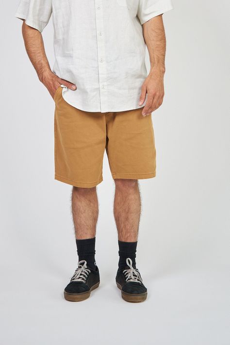 Short Solid Toke Beige-0