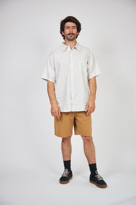Short Solid Toke Beige-1