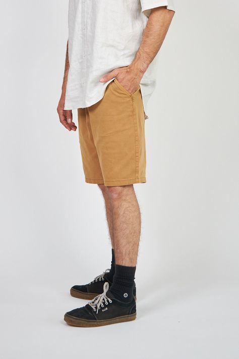 Short Solid Toke Beige-2