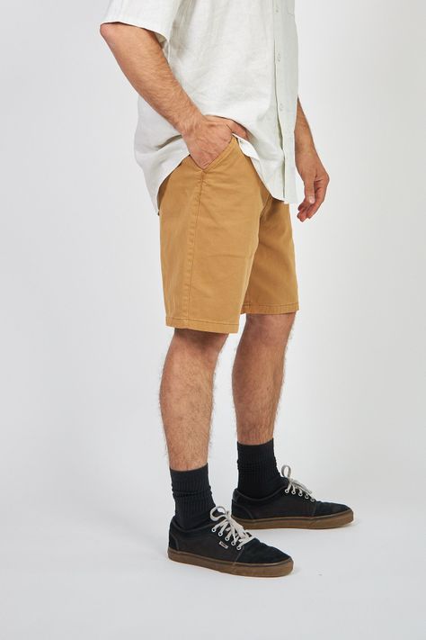Short Solid Toke Beige-3