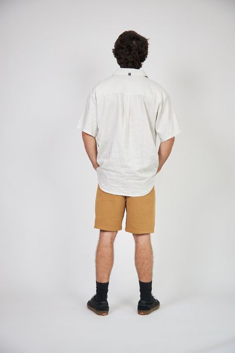 Short Solid Toke Beige-4