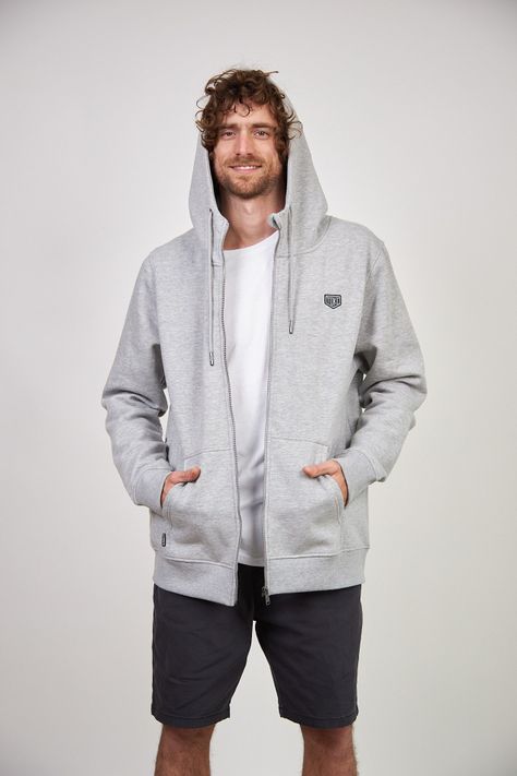 Poleron Full Zipper Toke Gris-4