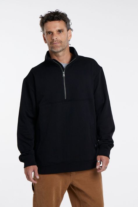 Poleron Half Zip Negro Toke-2